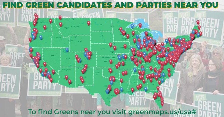 Green Party US: Mapping Its Supporters